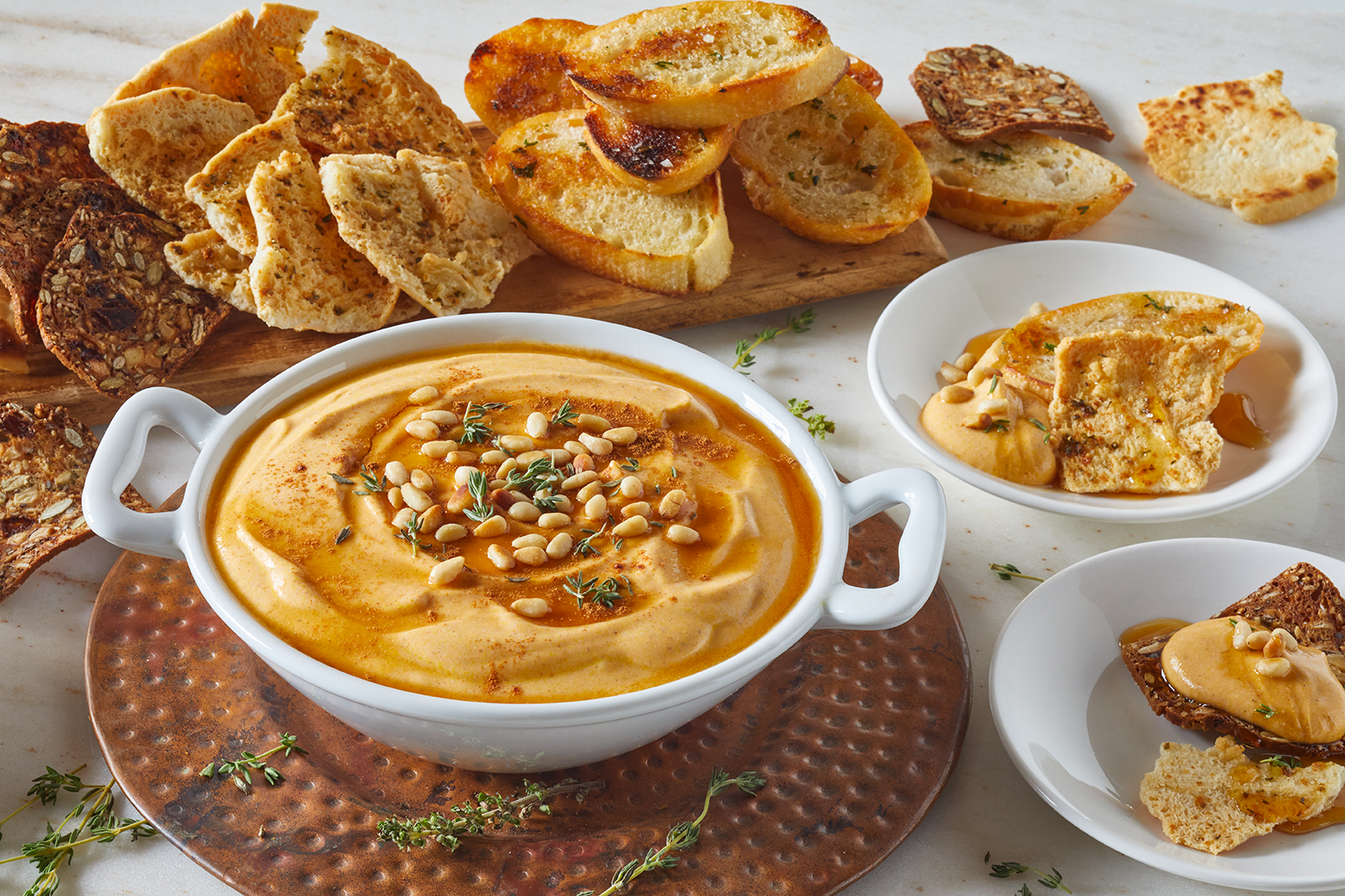 pumpkin whipped feta dip