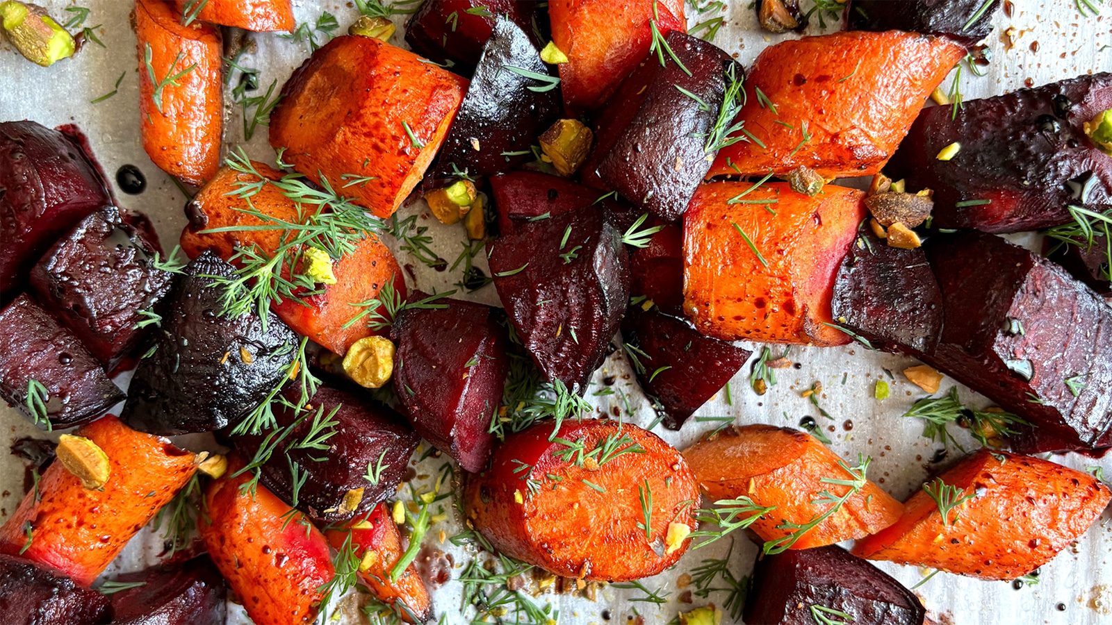 roasted balsamic beets and carrots