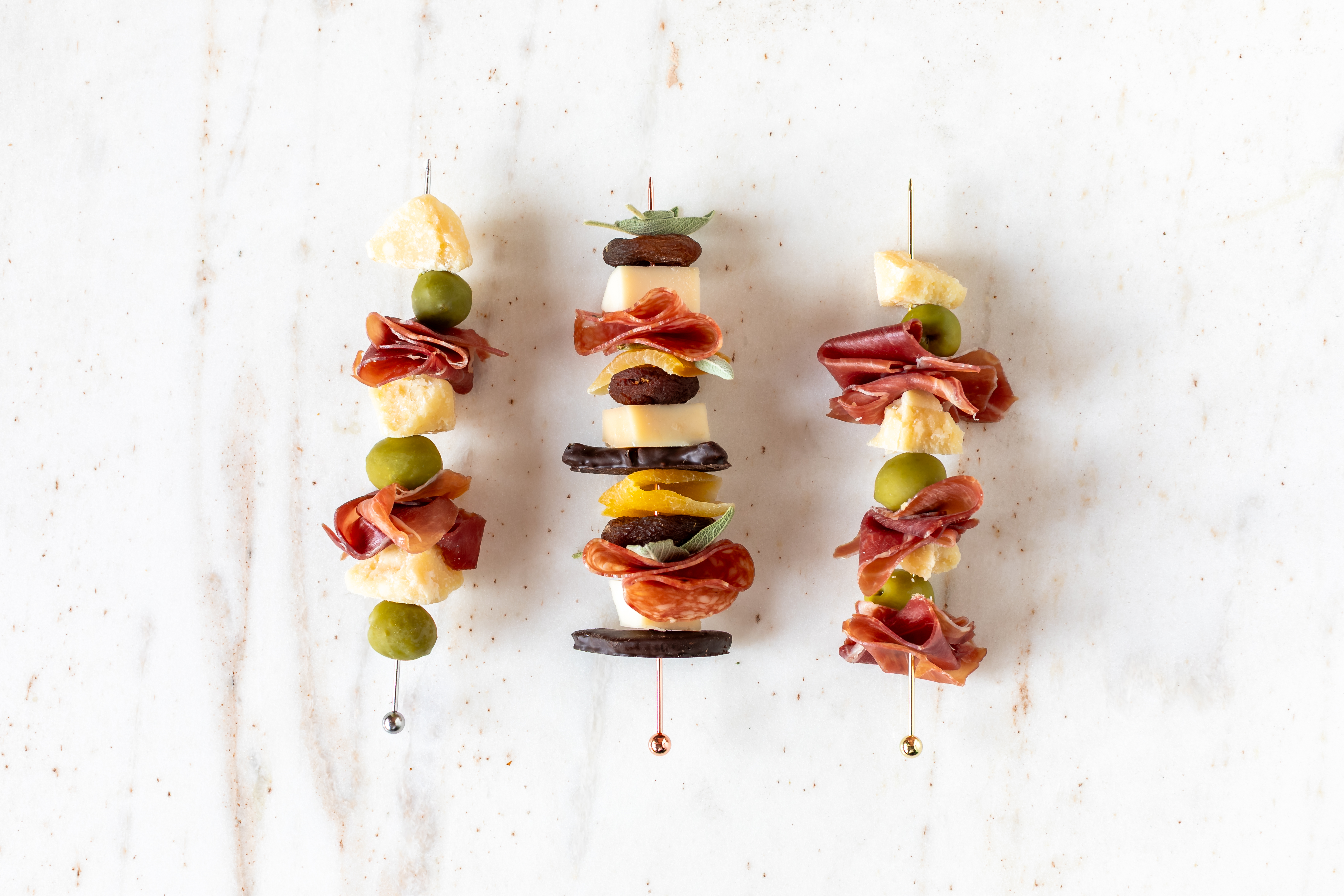 citrus & sage soppressata skewers