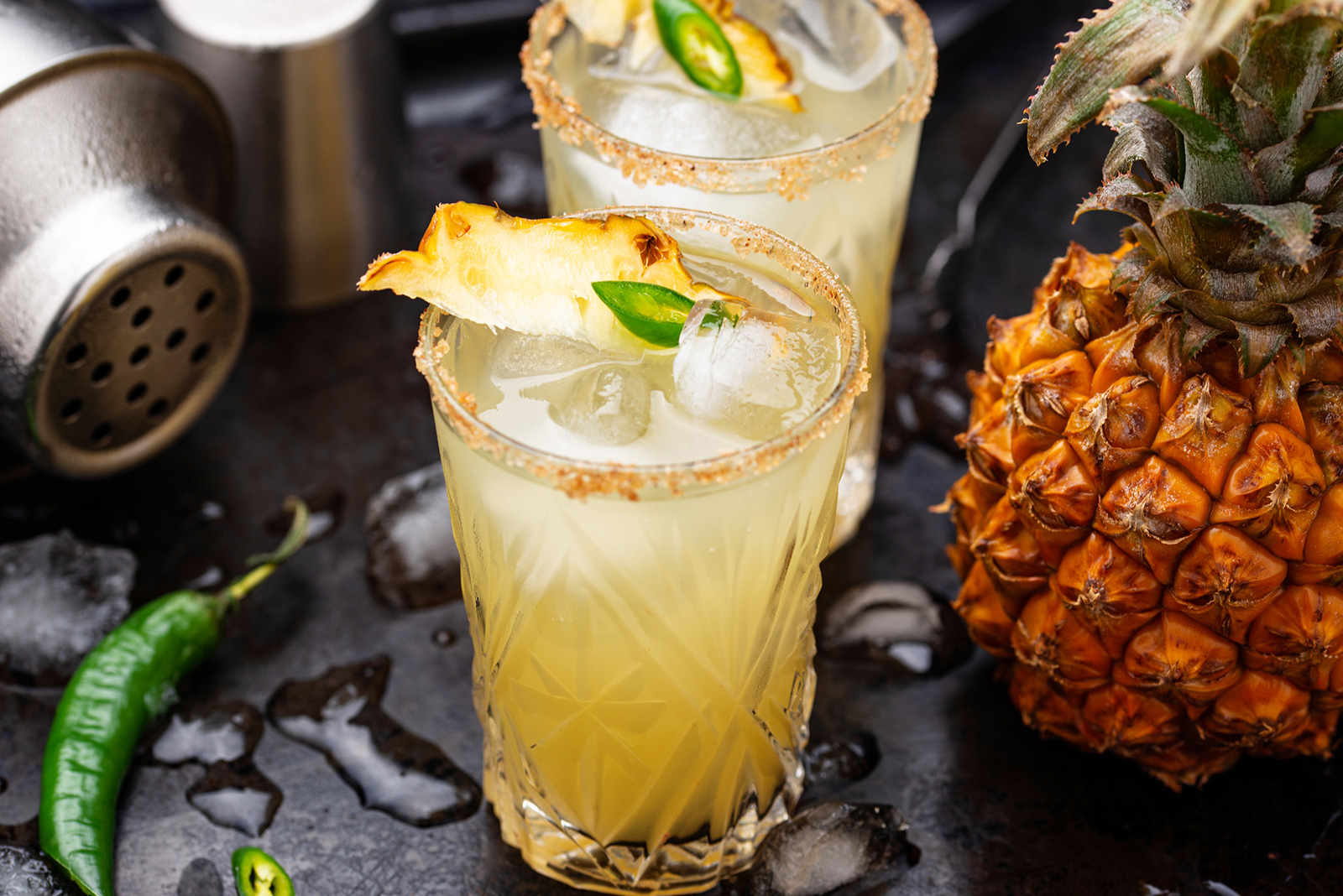 smokey mezcalita mocktail
