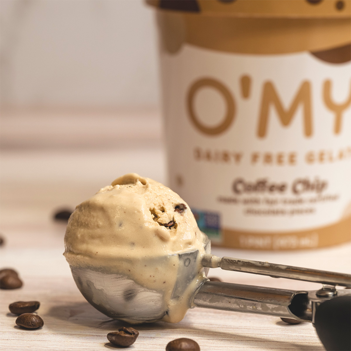 O’My Dairy Free Gelato Coffee Chip