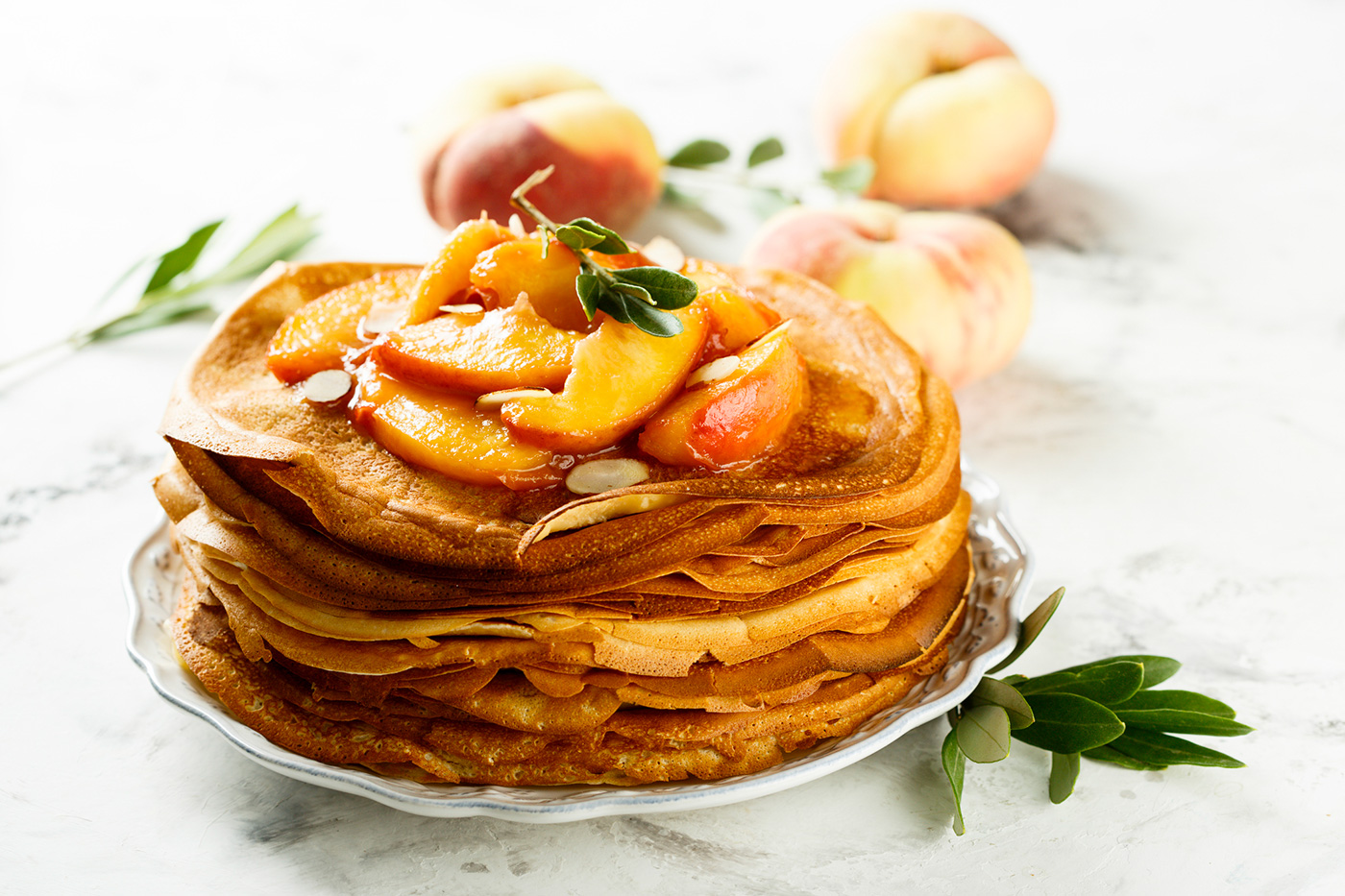 peach pancakes