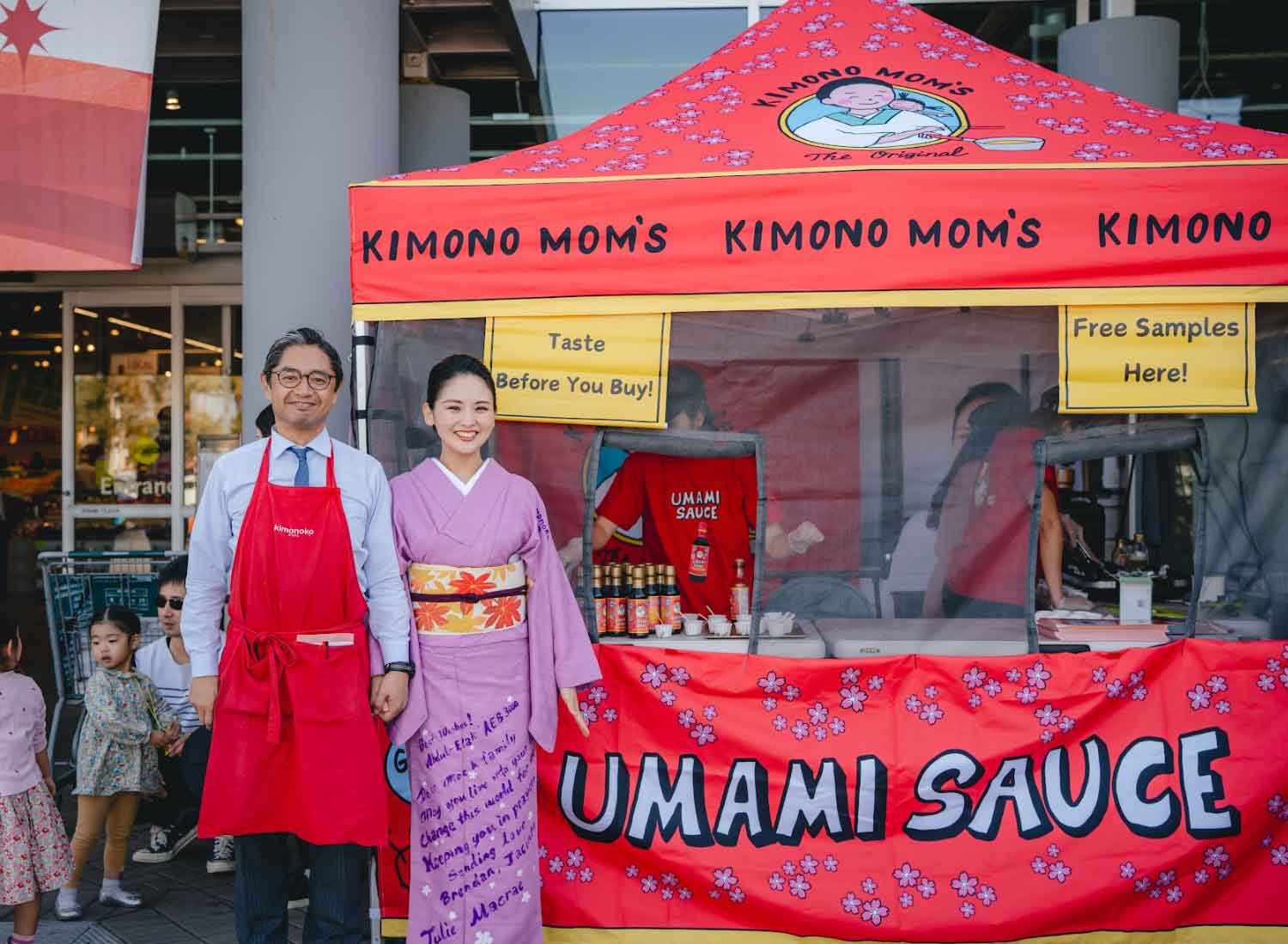 Kimono Mom Umami Sauce Market Tent