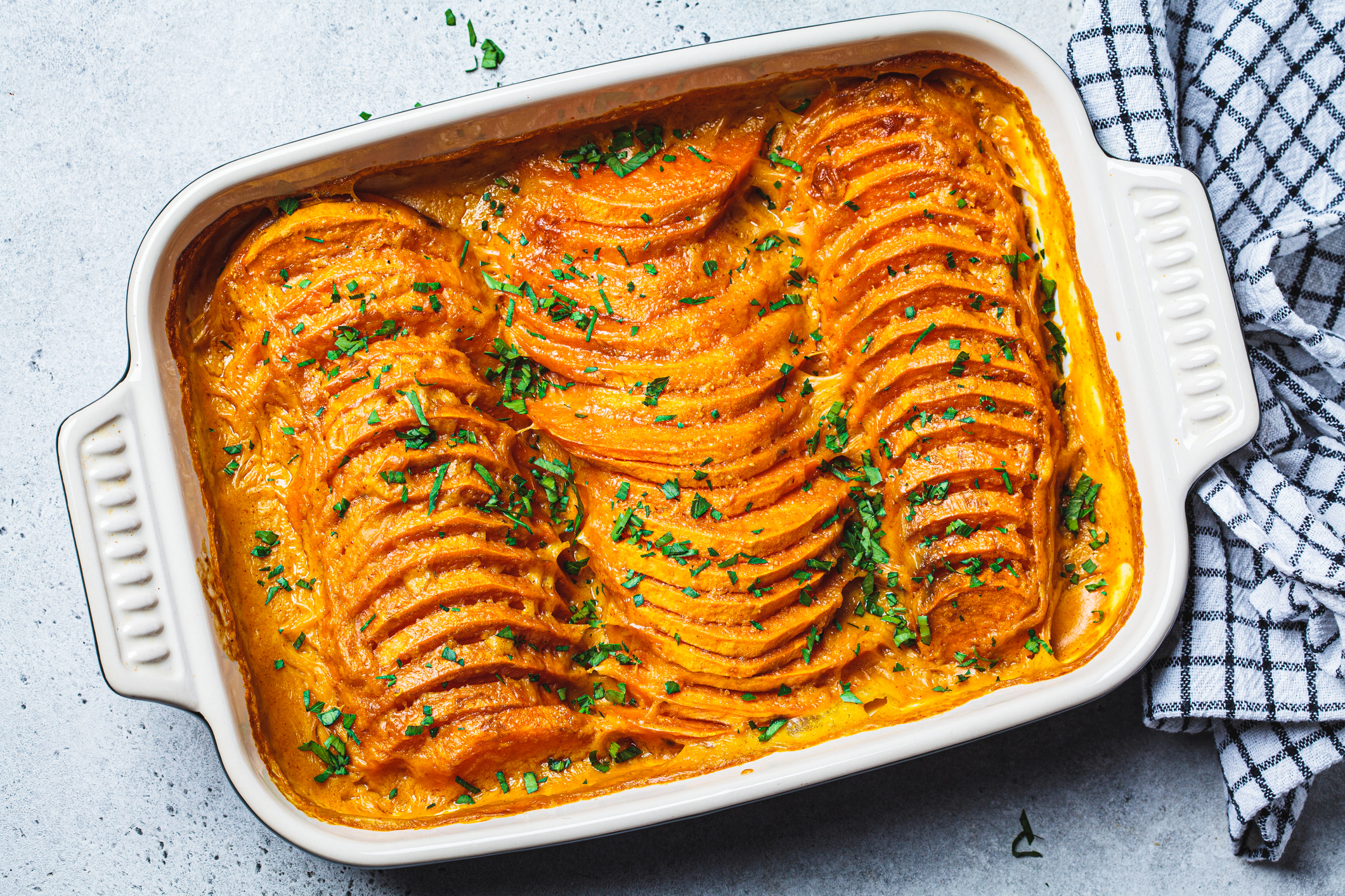 Vegan Sweet Potato Gratin