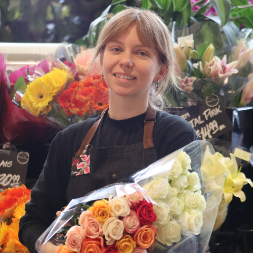 Bristol Farms employee in a Bristol Farms store 