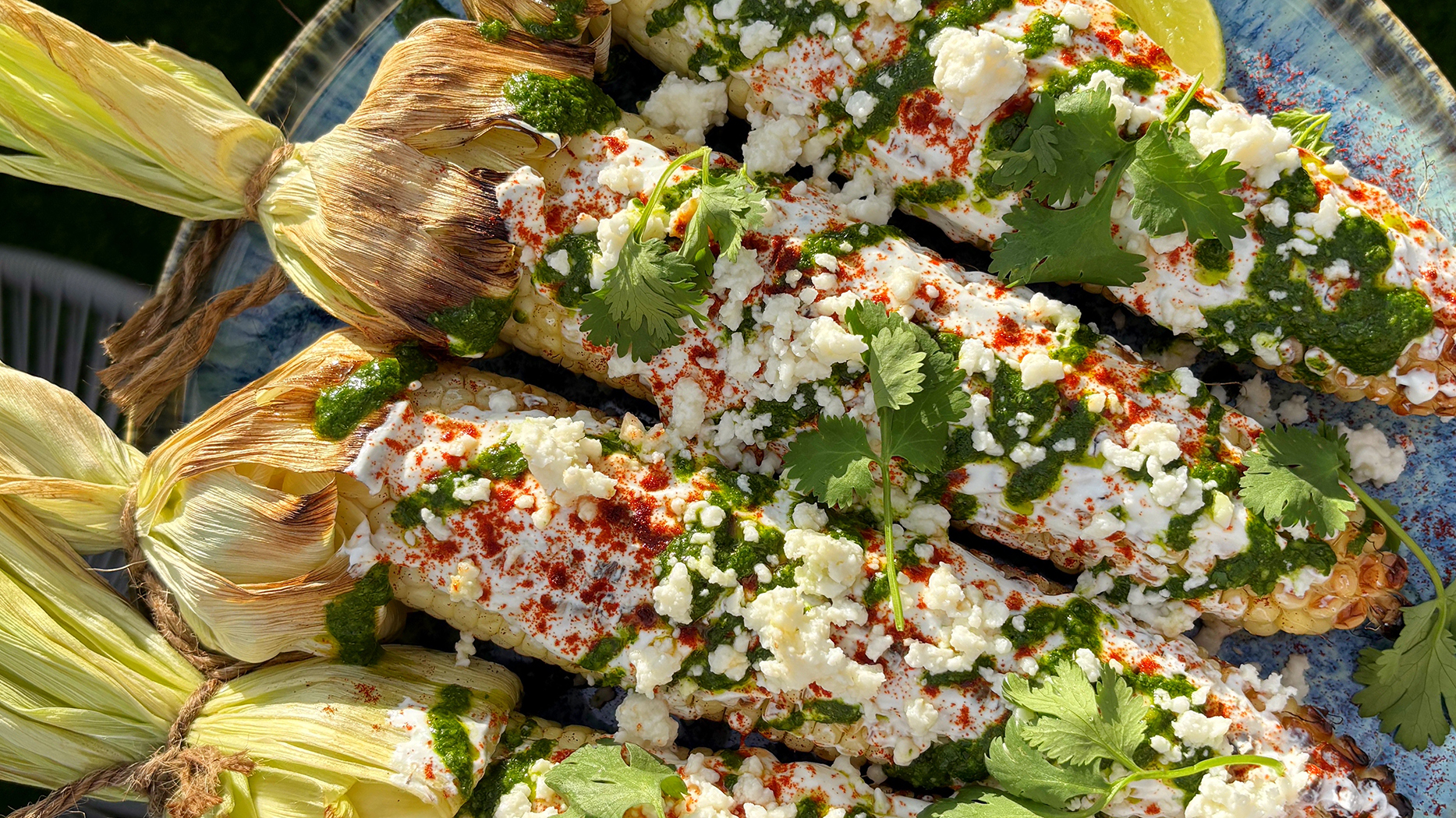 Protein Elote With Cilantro Vinaigrette