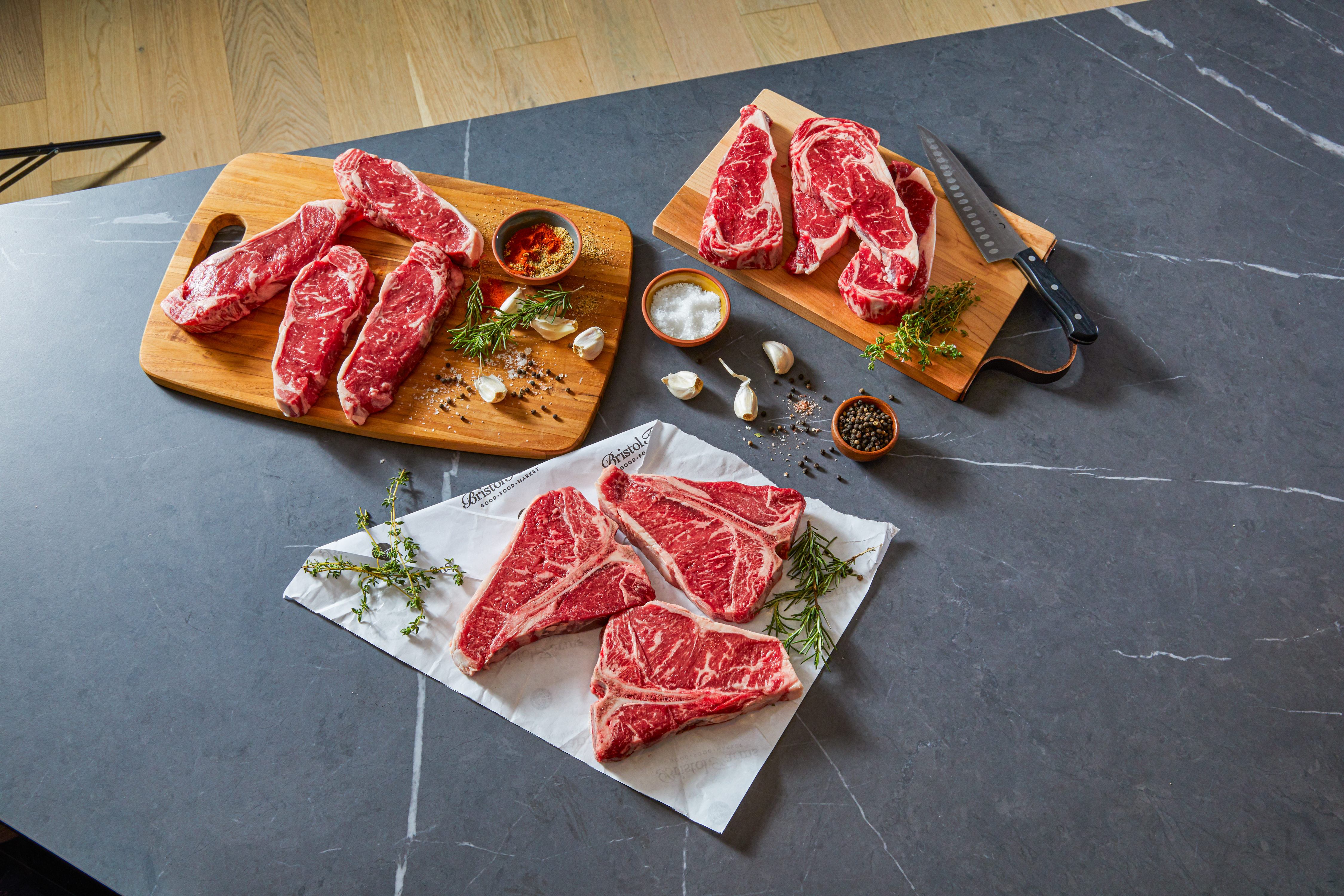 meat served on the table