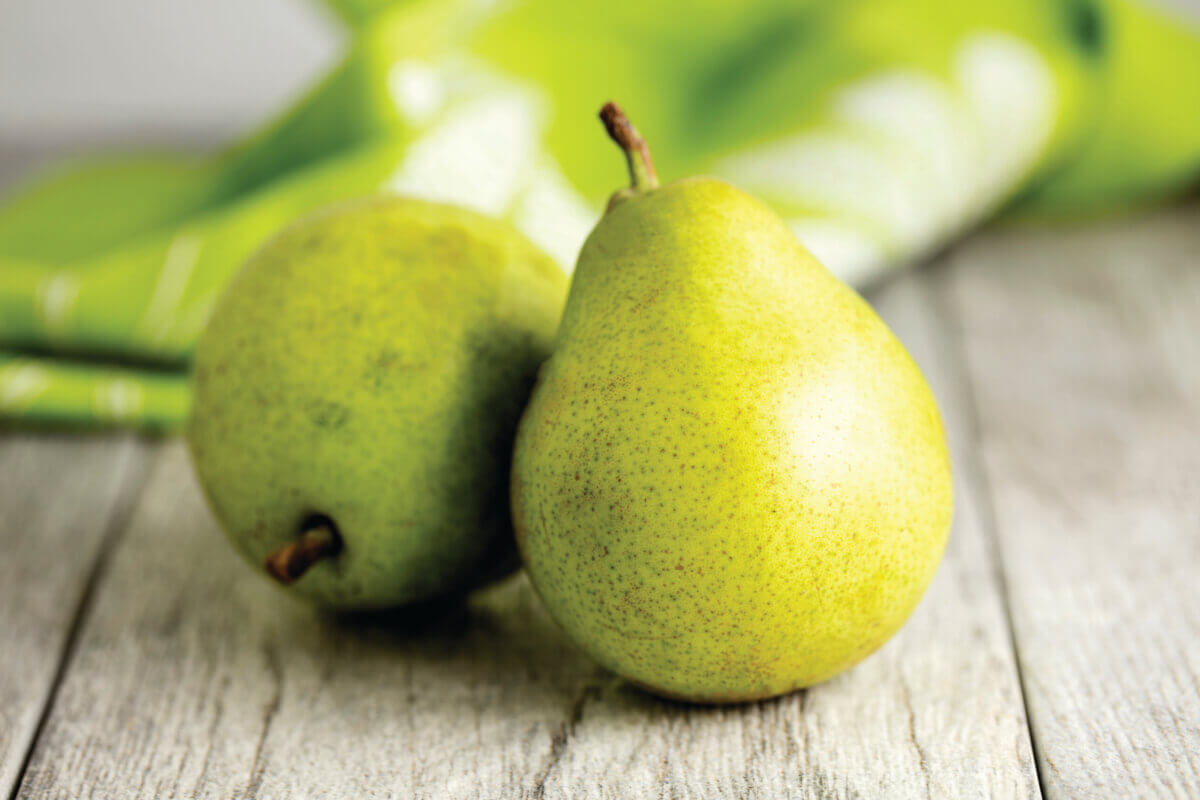 two Danjou pears 
