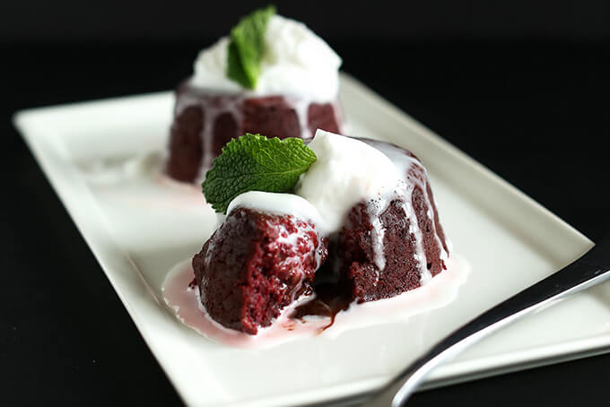 Vegan Chocolate Mousse with Raspberries