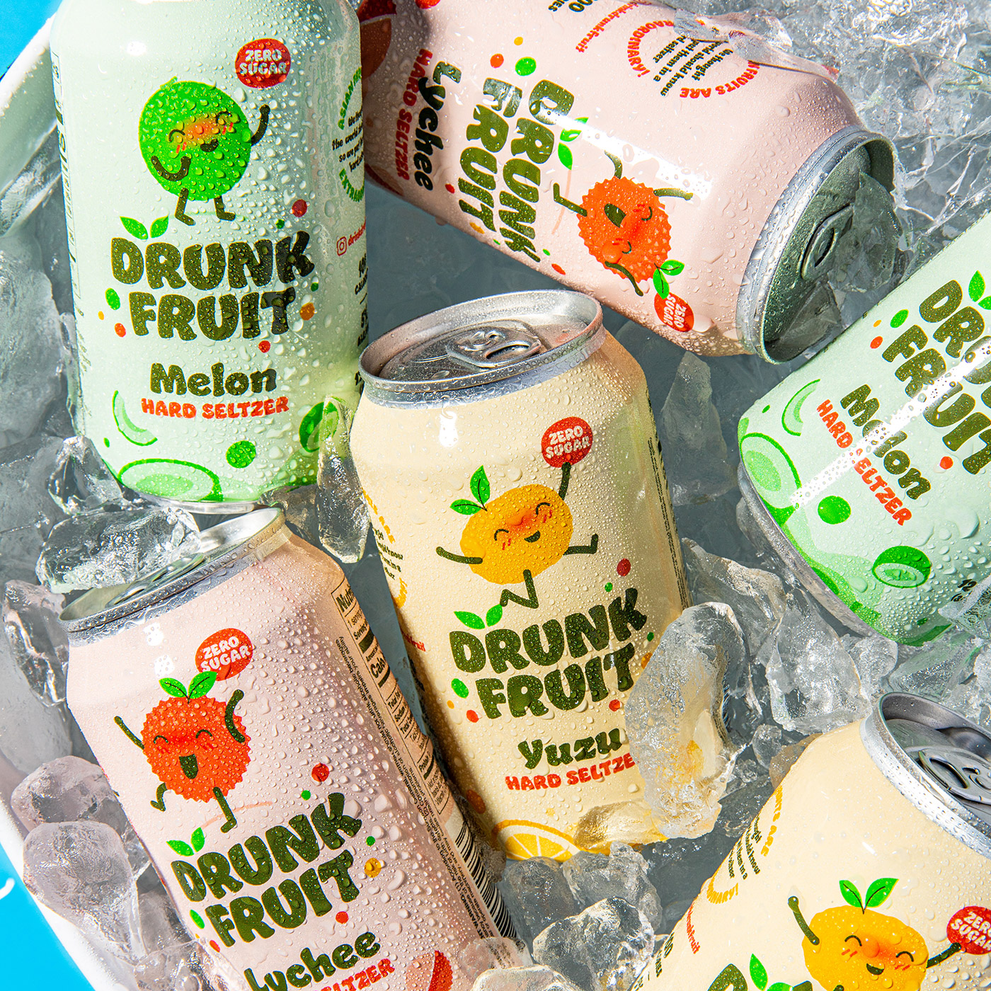 Drunk Fruit flavors on ice
