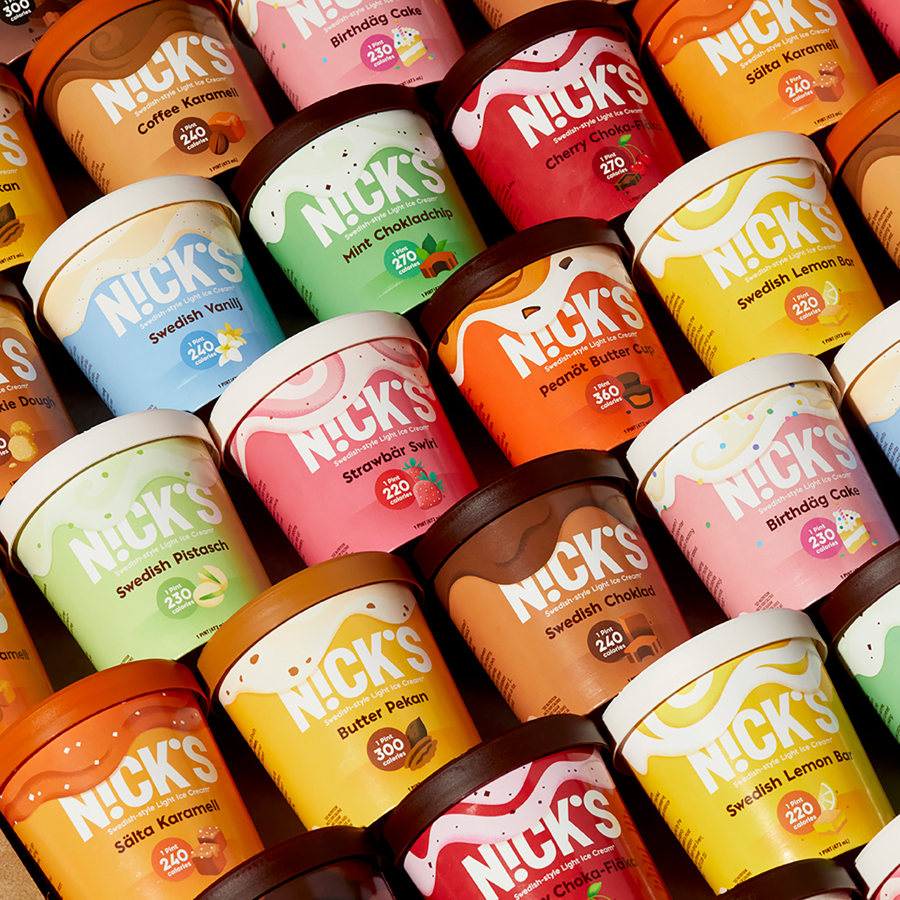 Flavors of N!ck's ice cream 