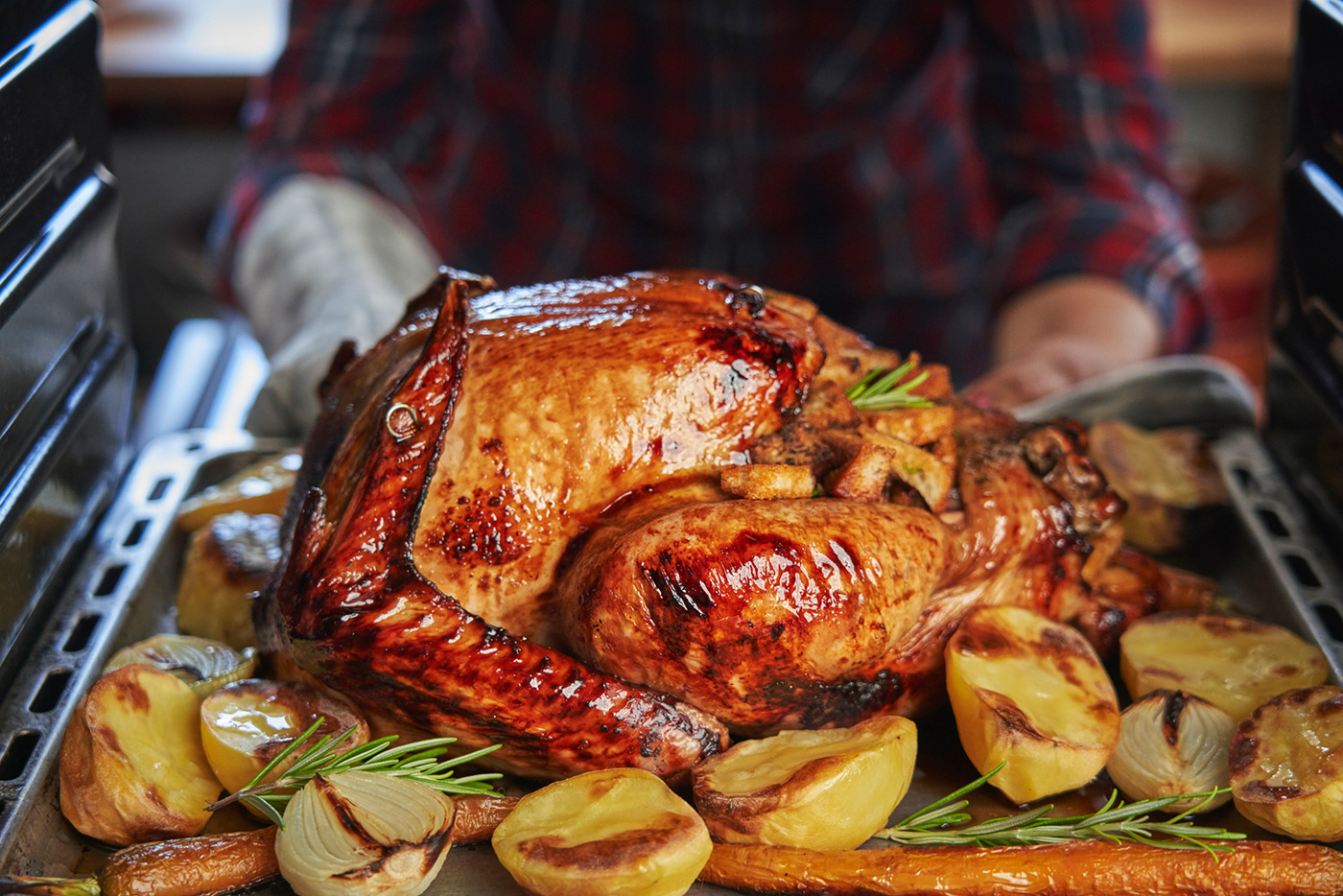 Maple Bourbon Glazed Turkey