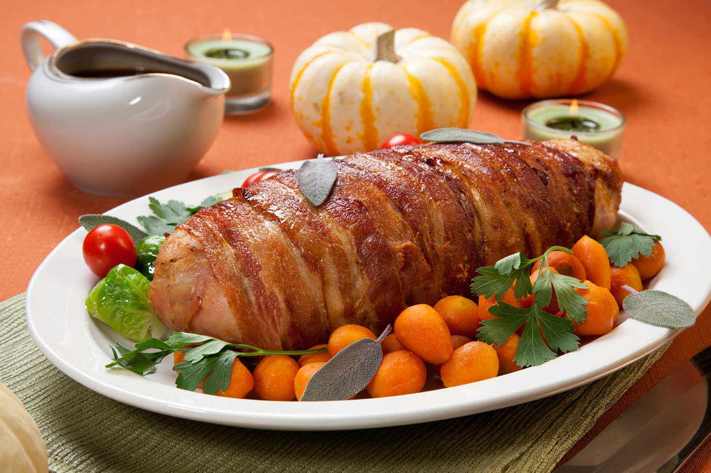 Bacon-Wrapped Turkey Breast