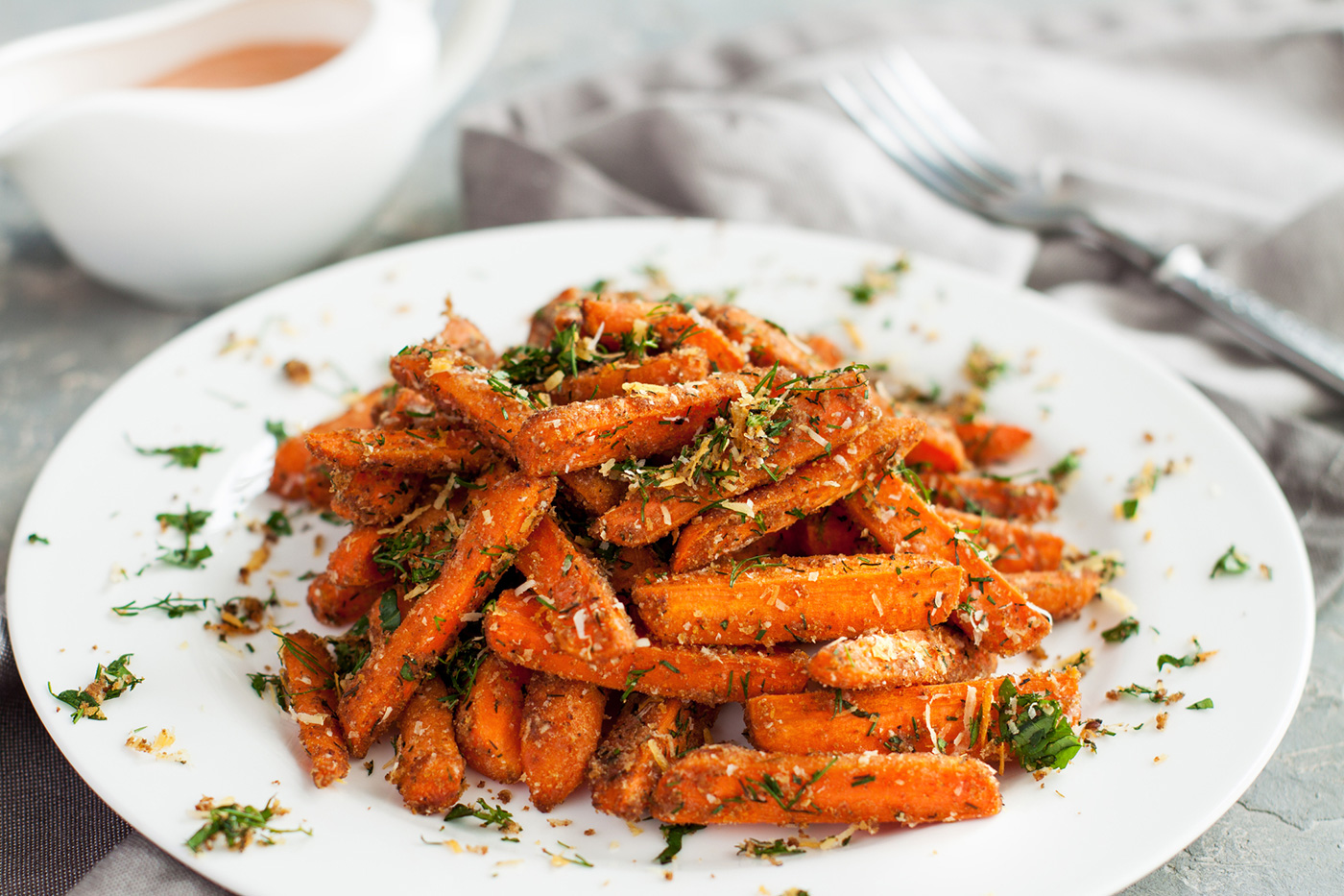 garlic parmesan roasted carrots