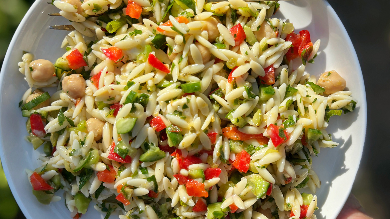 Micro Chopped Orzo Salad