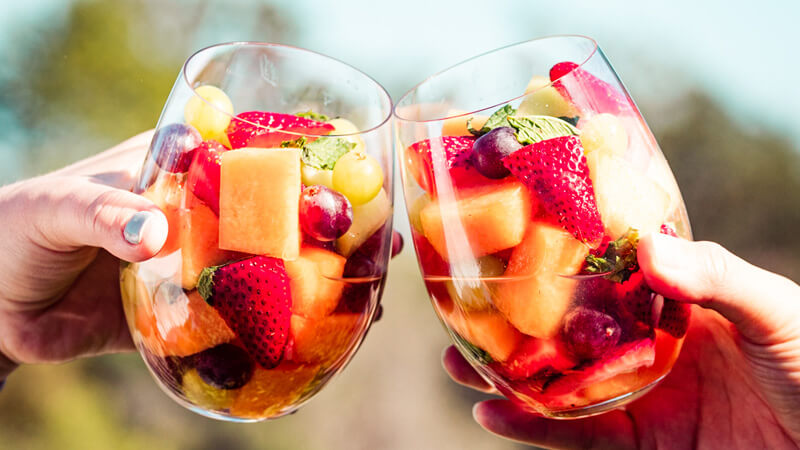 Tipsy fruit salad