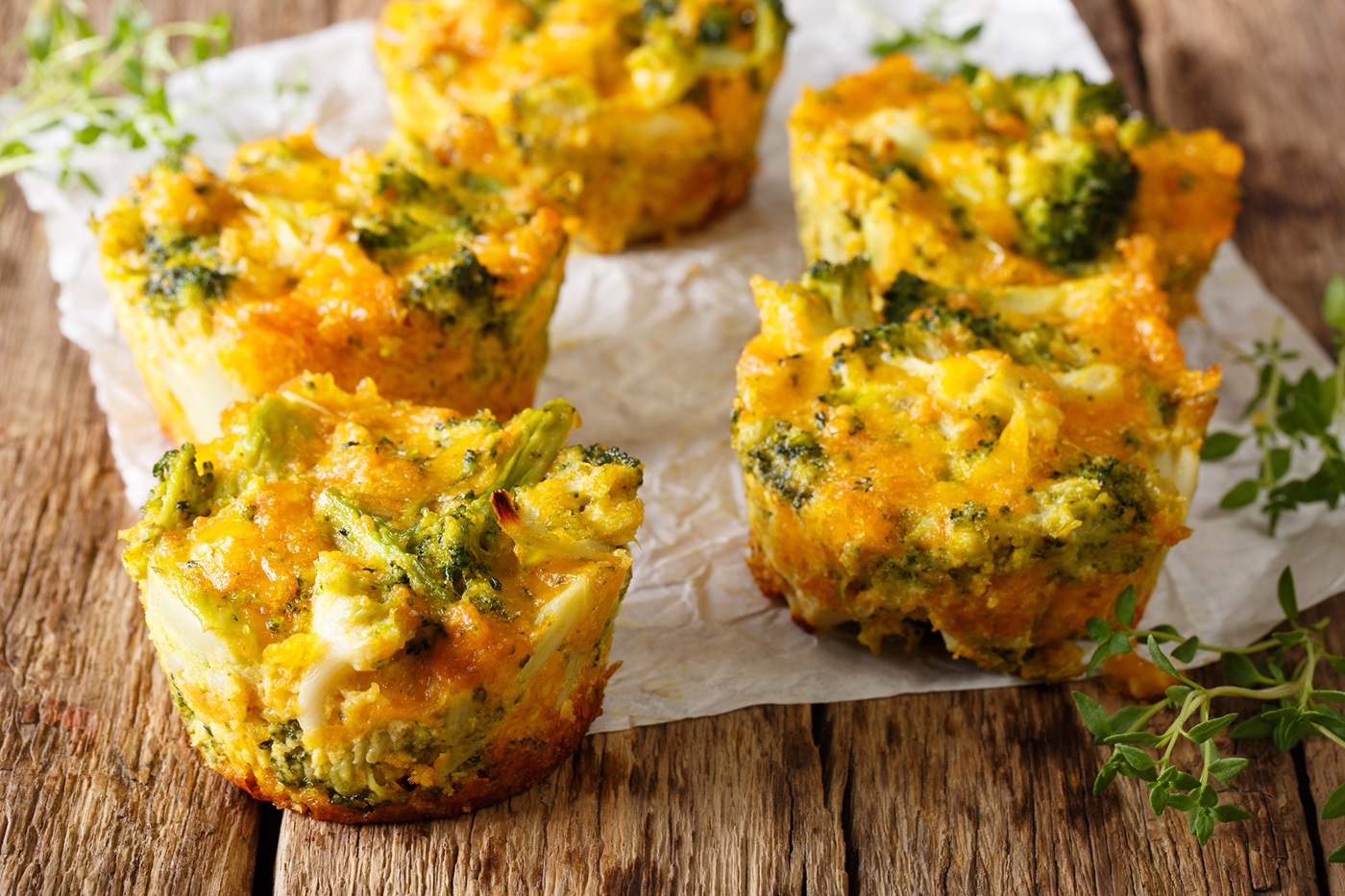 Hatch and Broccoli Egg Bites