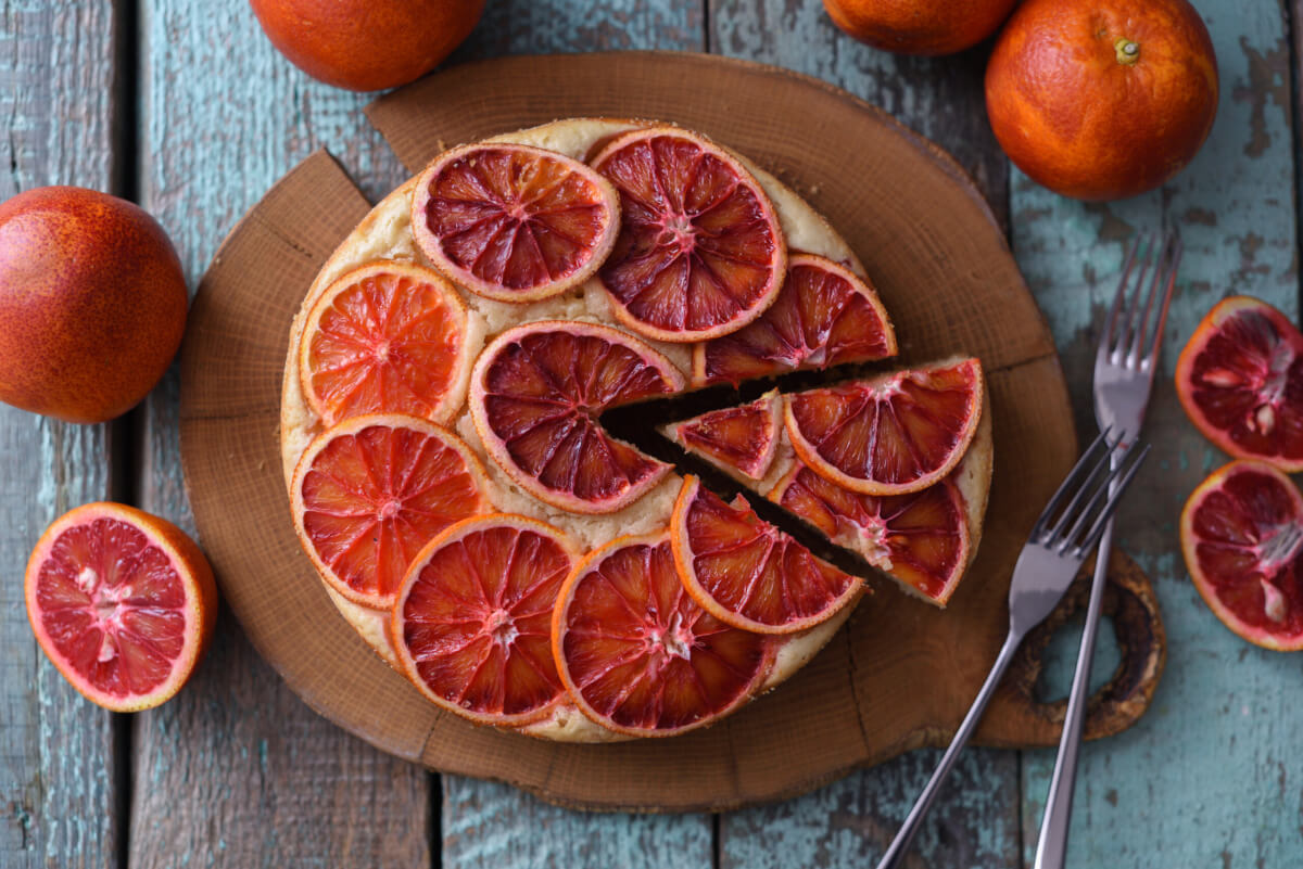 blood orange cake