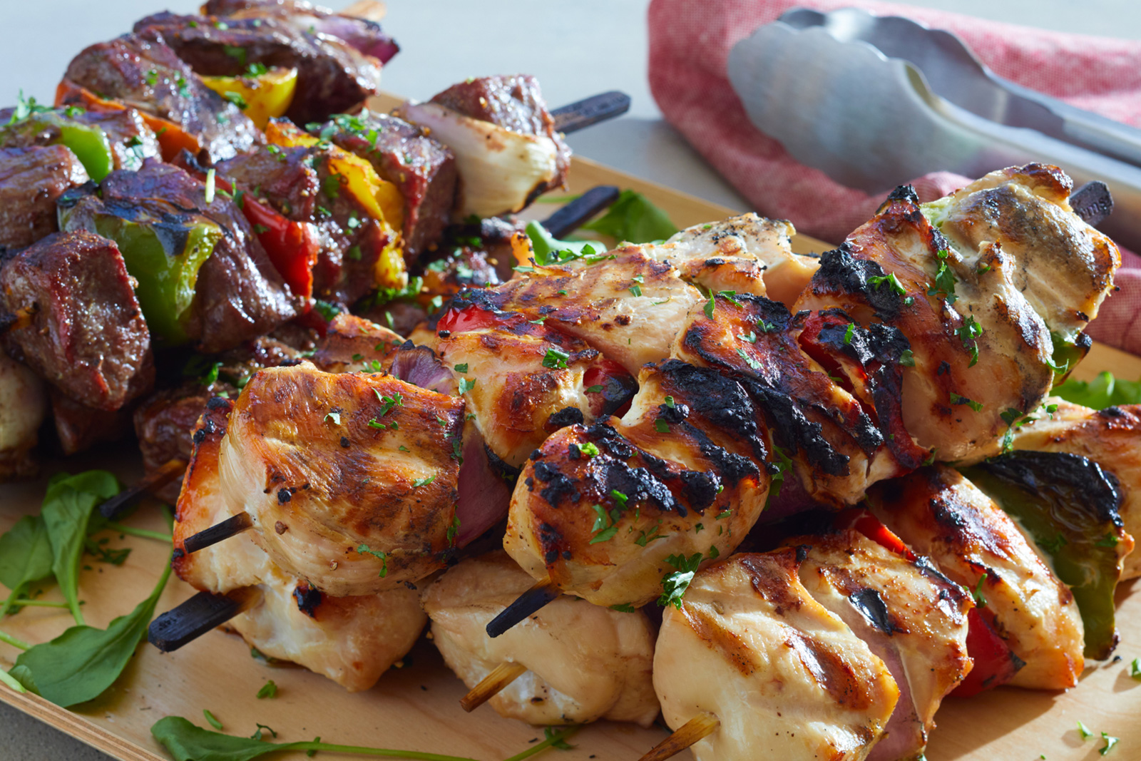 Seafood & Veggie Kabobs