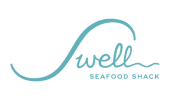 Swell Seafood logo in blue