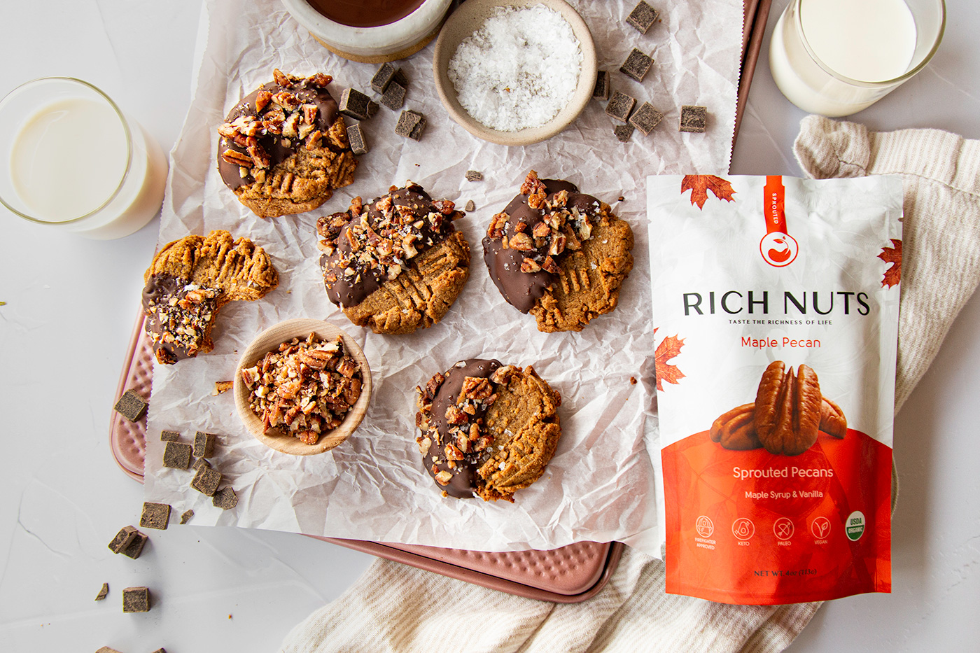 Rich Nuts on cookies