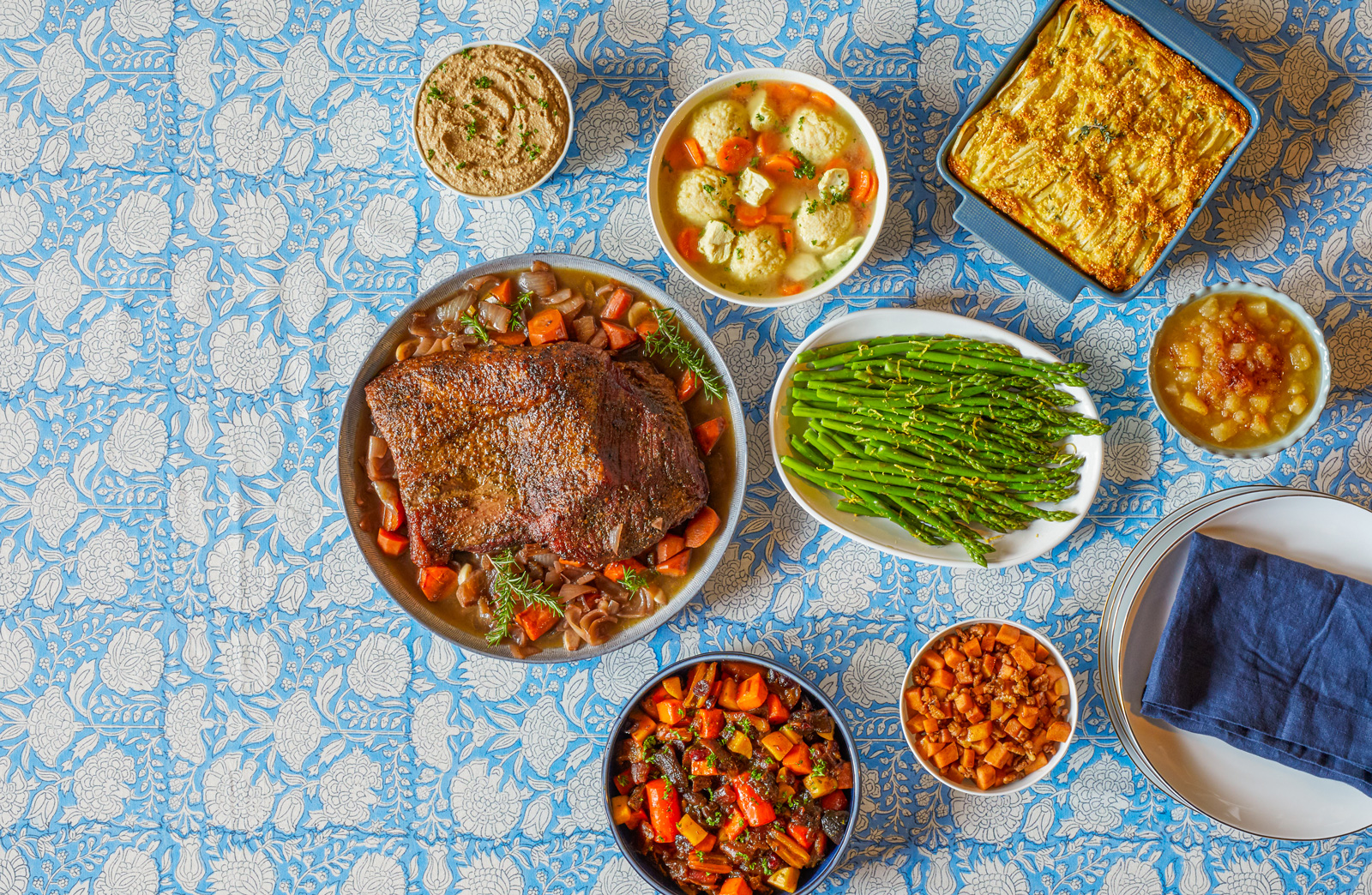 Passover food on table