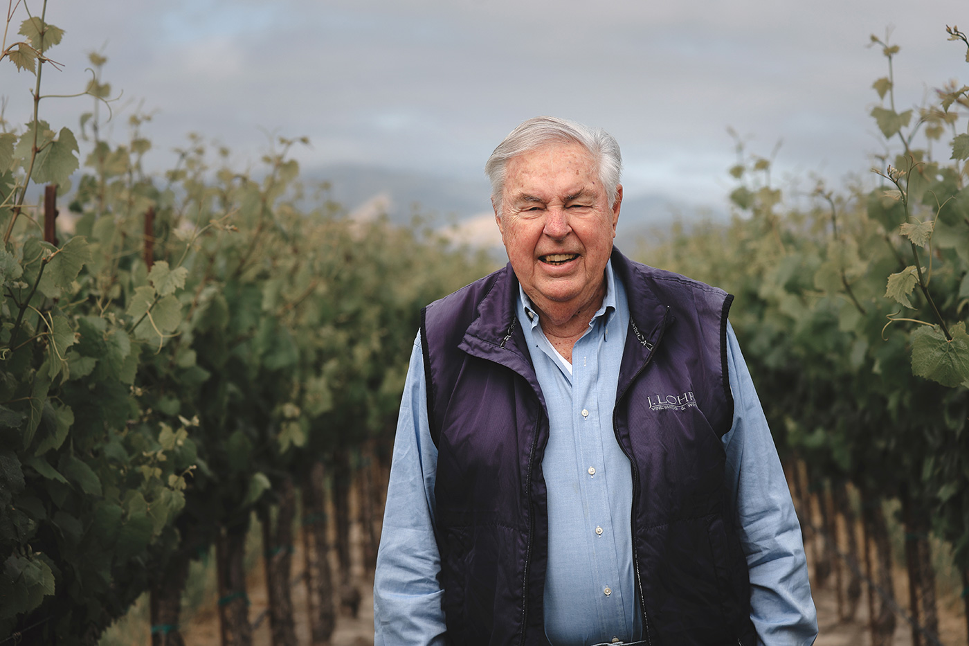 Jerry Lohr on the farm