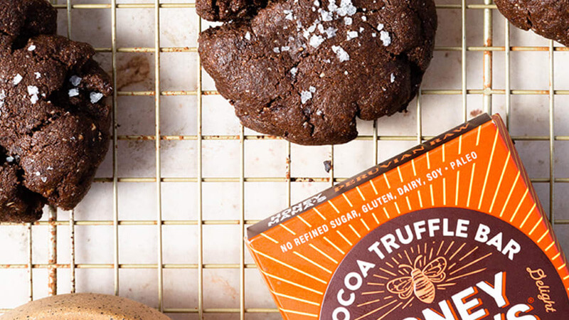 Cocoa truffle bar cookies