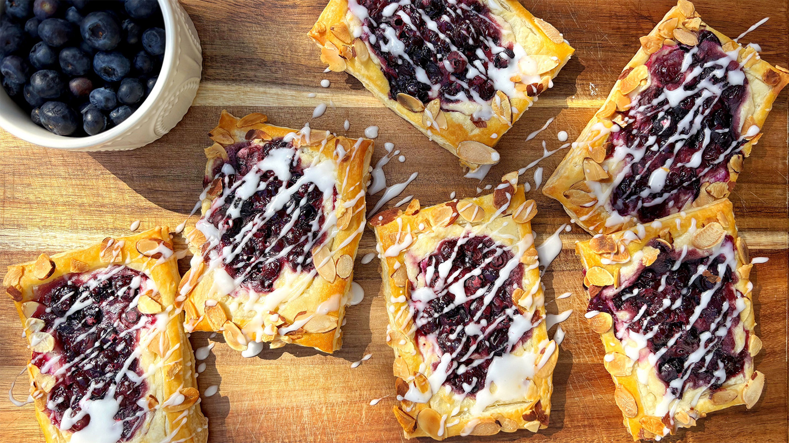 Blueberry Cream Cheese Danishes