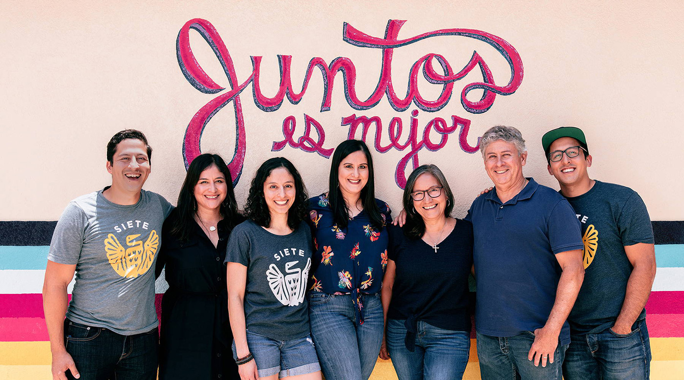 Founder Veronica Garza and family