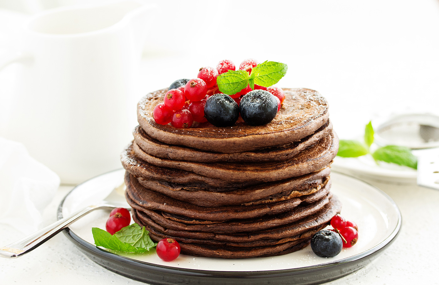 Hot Cocoa Pancakes