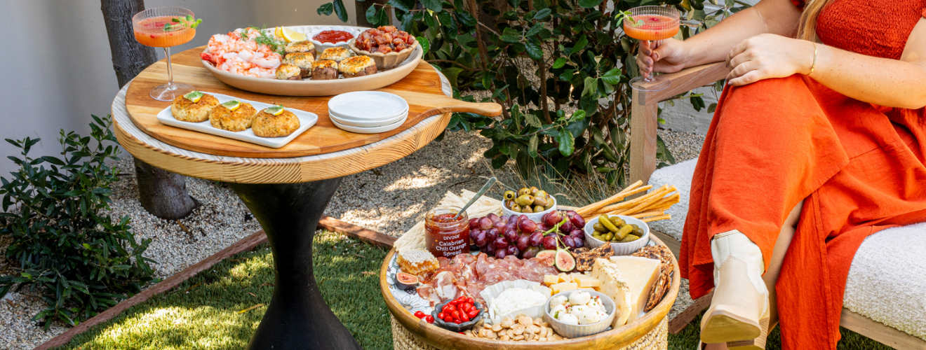 spring desserts on table