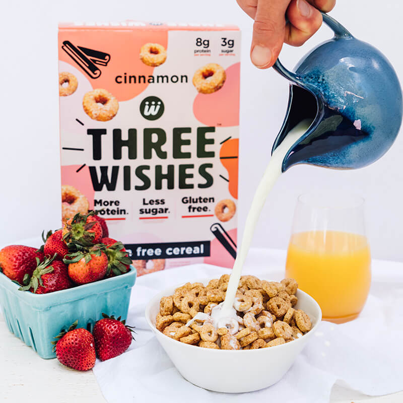 Bowl of Three Wishes cinnamon cereal