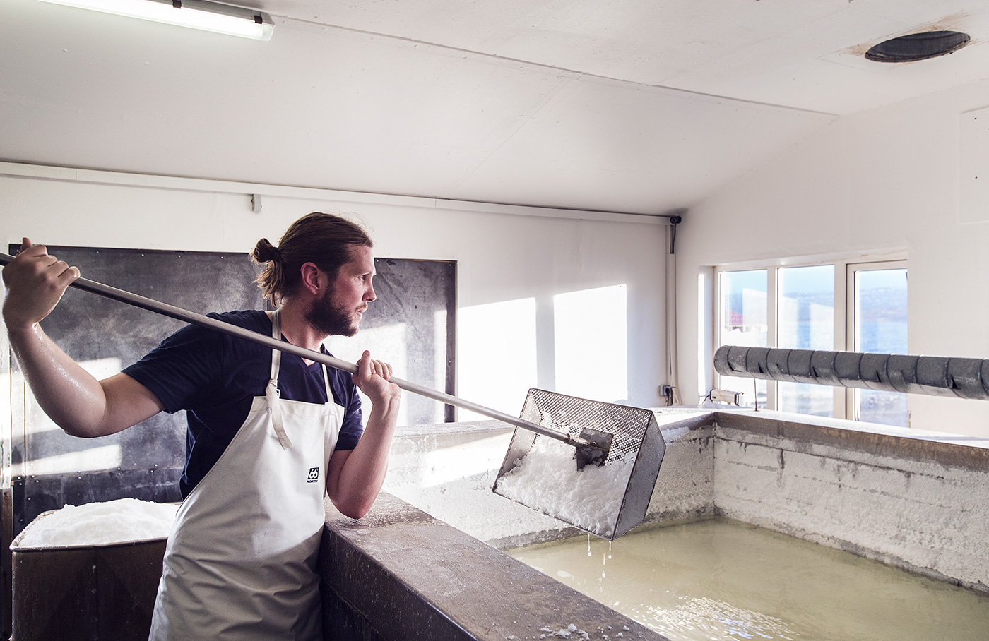 At work making salt