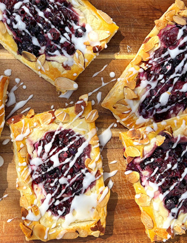Blueberry Cream Cheese Danishes