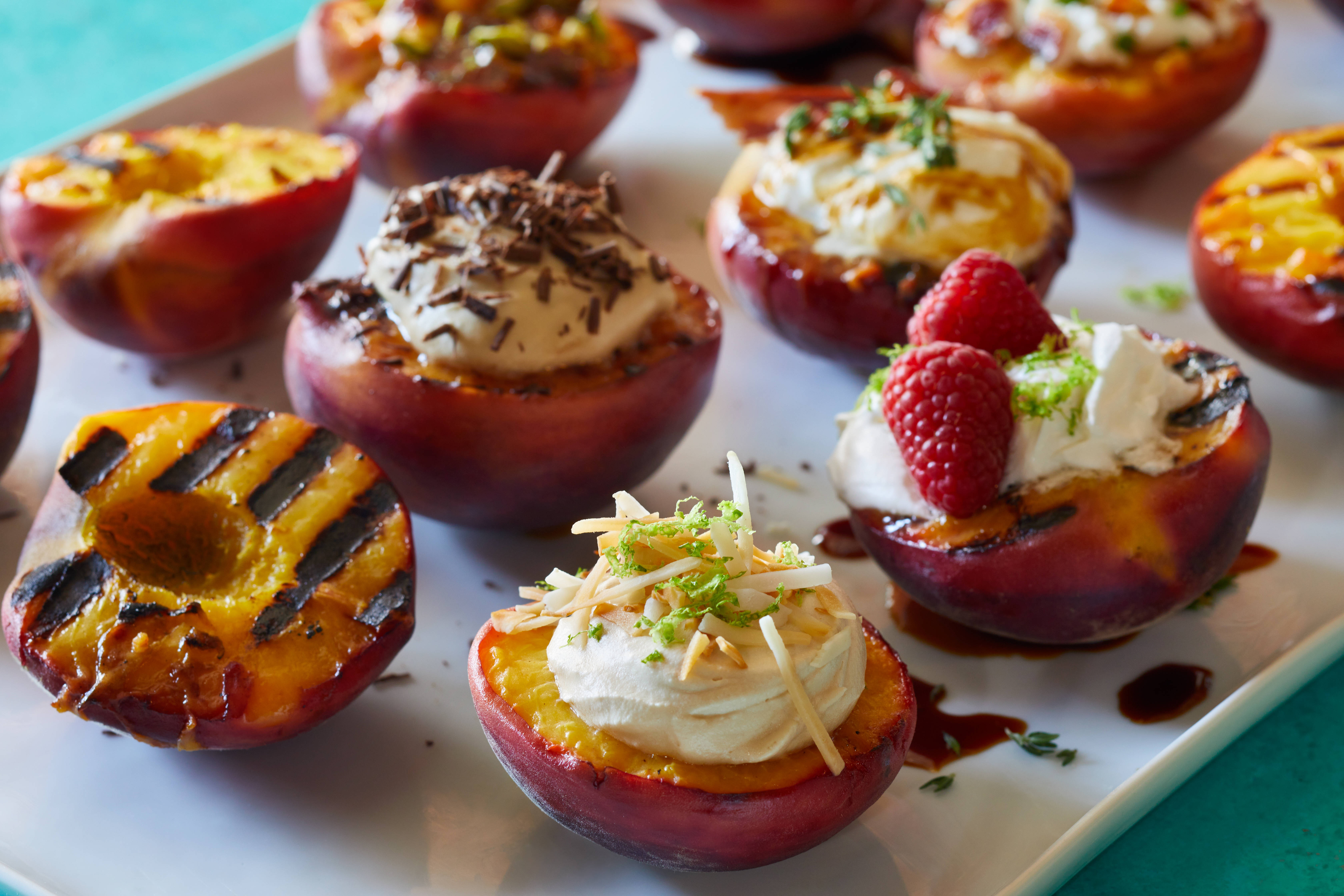 Topped Grilled Peaches