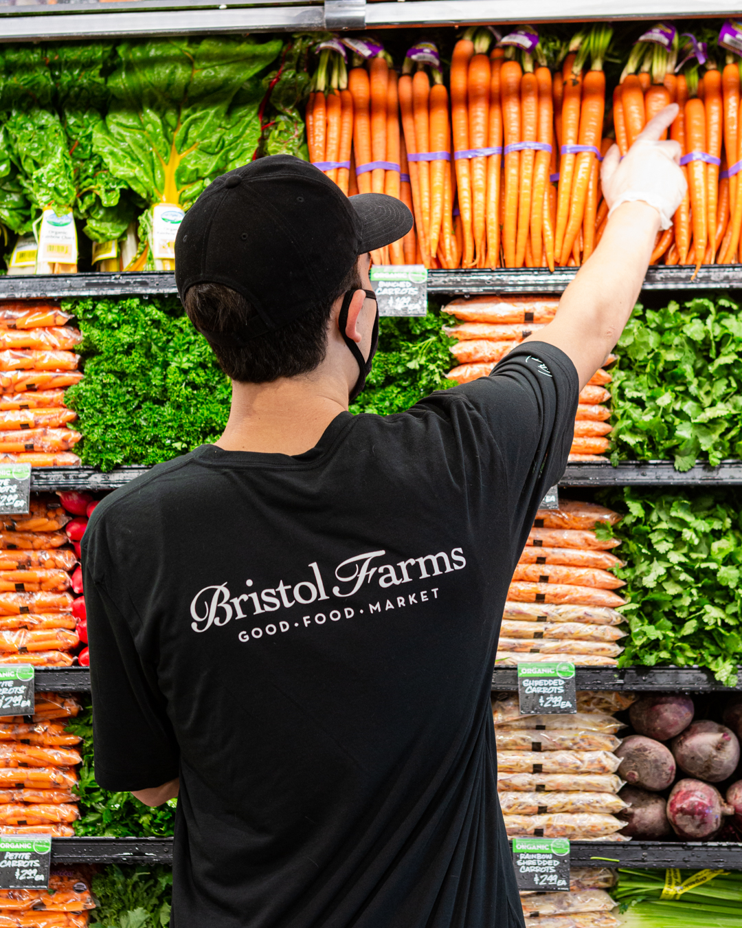 Bristol Farms employee in a Bristol Farms store 