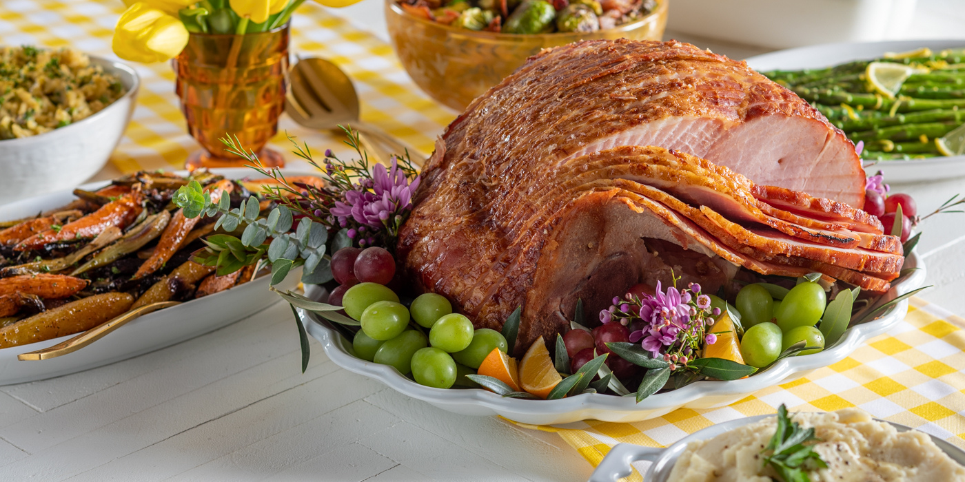 Spring Meal Ordering Table with Food Items