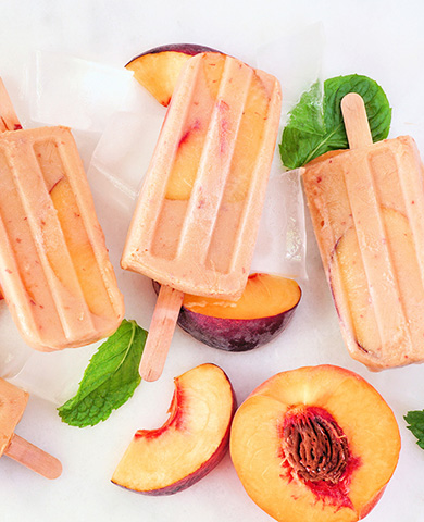 Peach Yogurt Popsicles