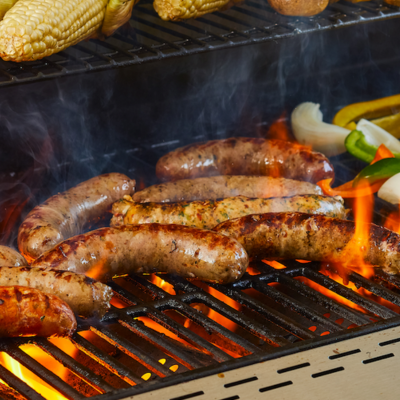 food on grill