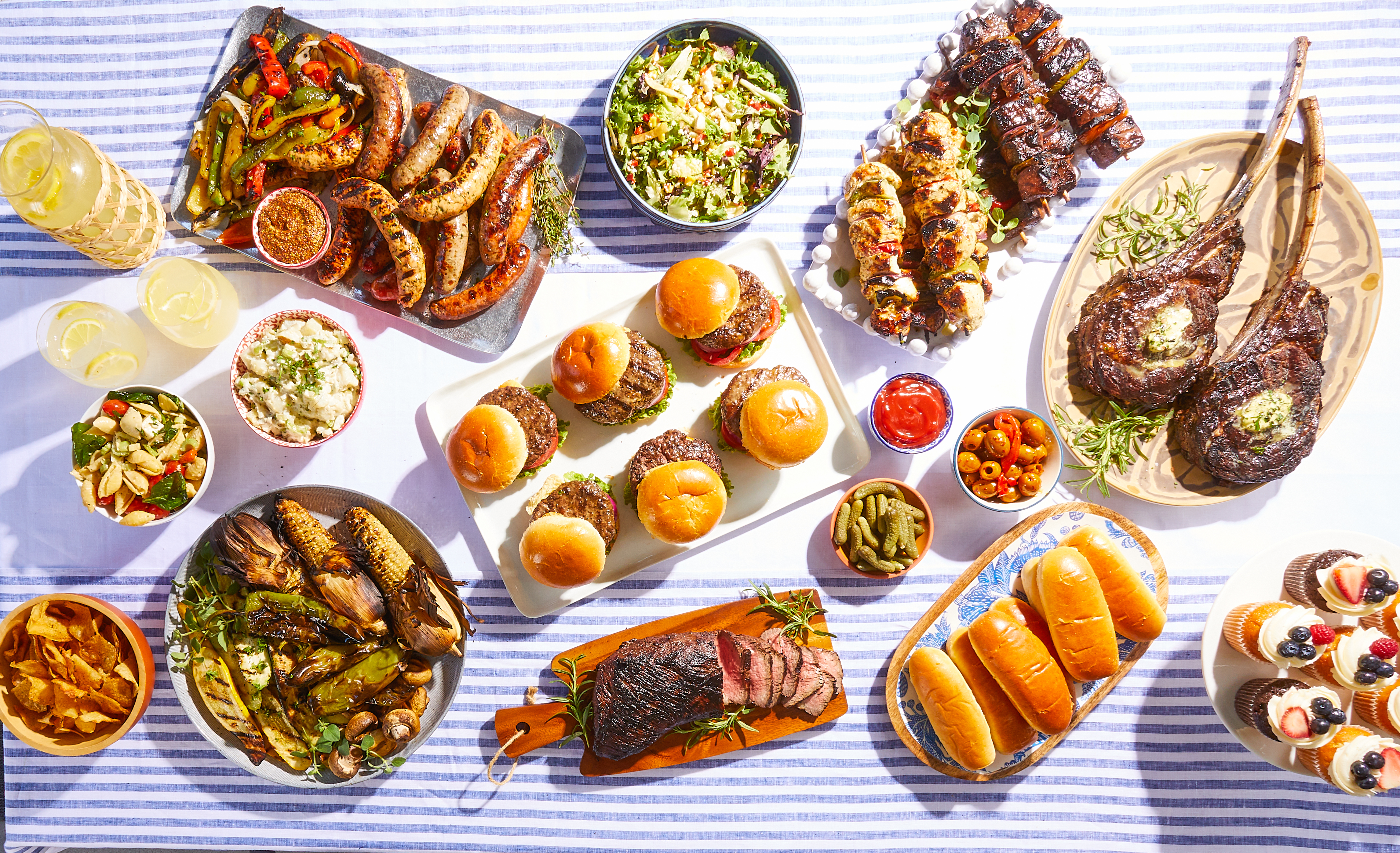 Food served on the table