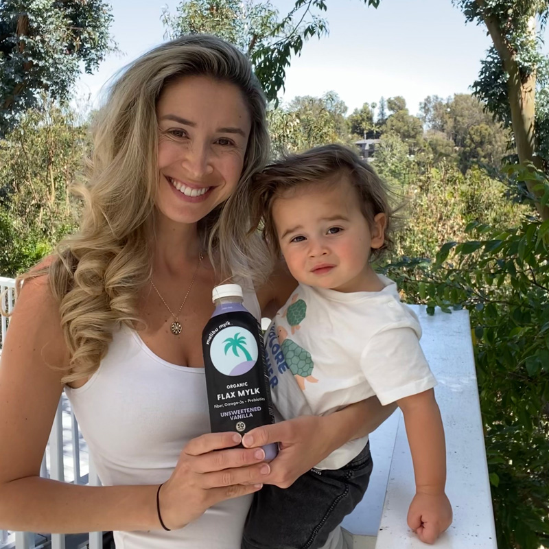 Founder Brittany Fuisz with her child