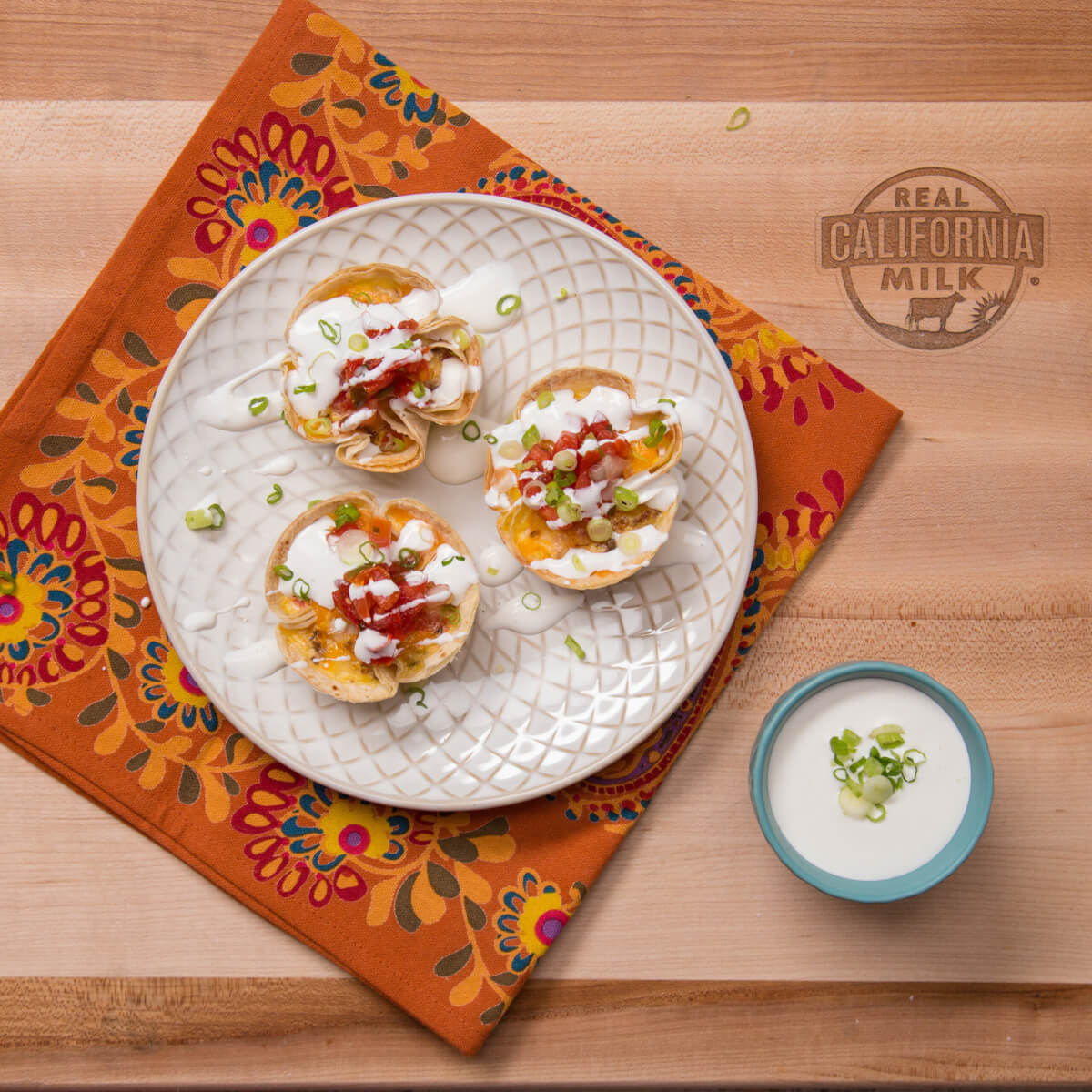 Egg and California Cheese Tortilla Cups Recipe | Bristol Farms