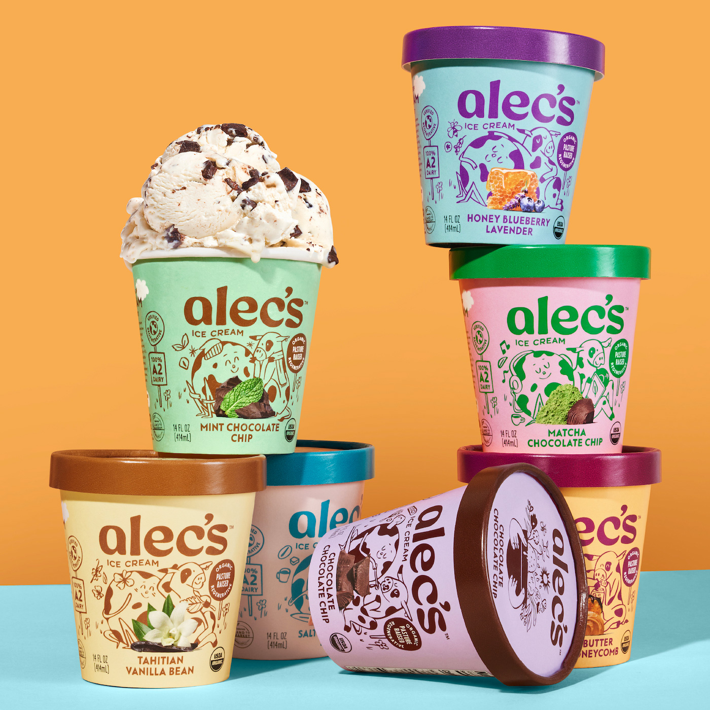 alec's ice cream product layout
