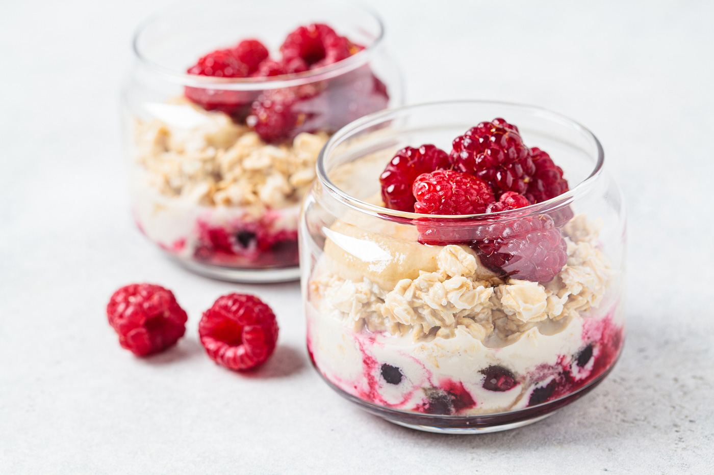 Raspberry Overnight Oats