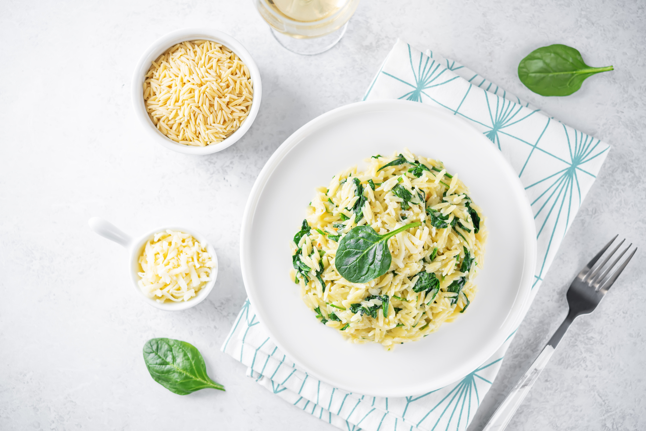 Spinach Orzo