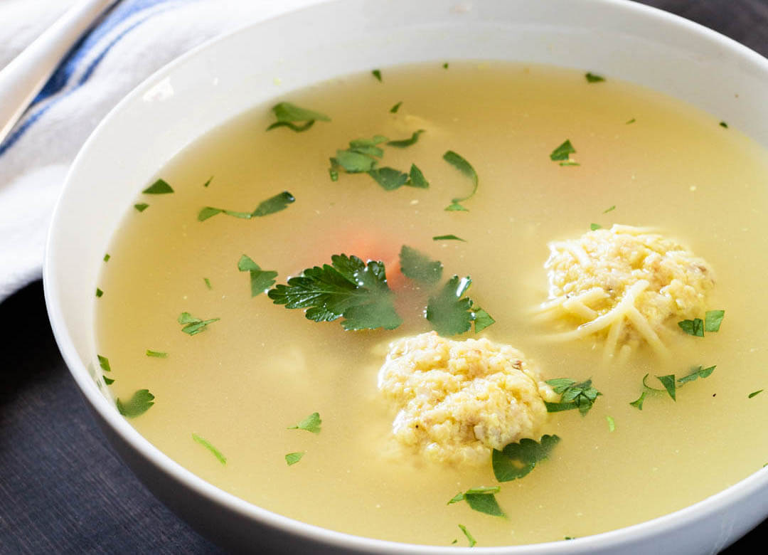 traditional matzo ball soup