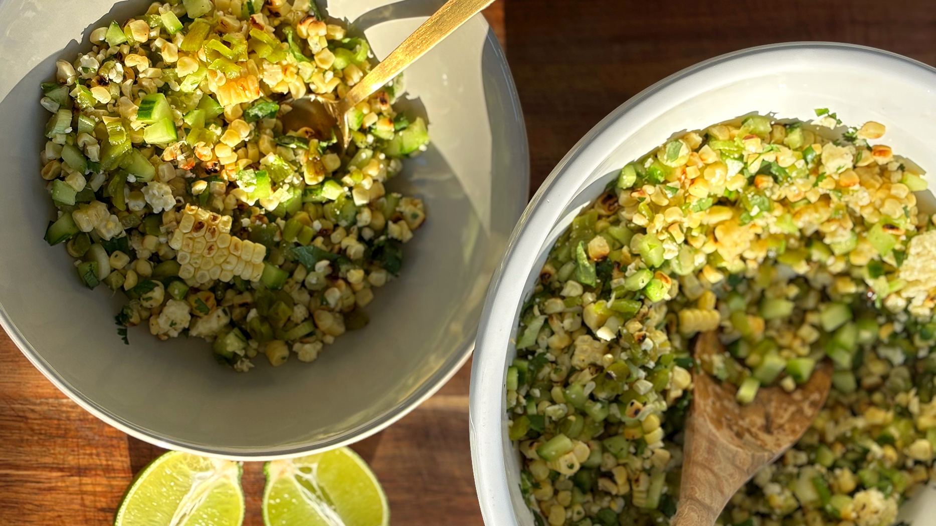 Roasted Hatch & Corn Salad