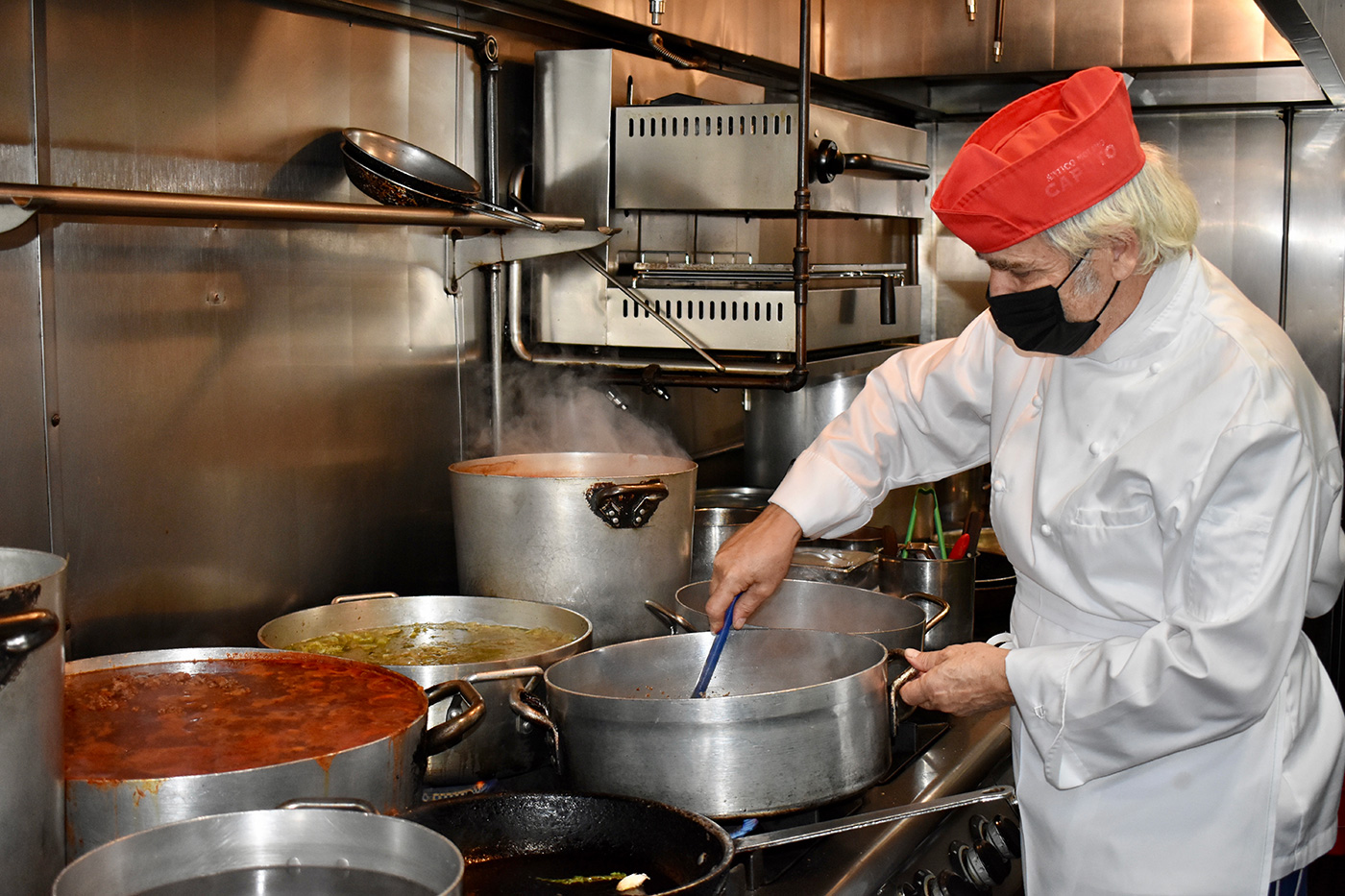 Gino Angelini cooking