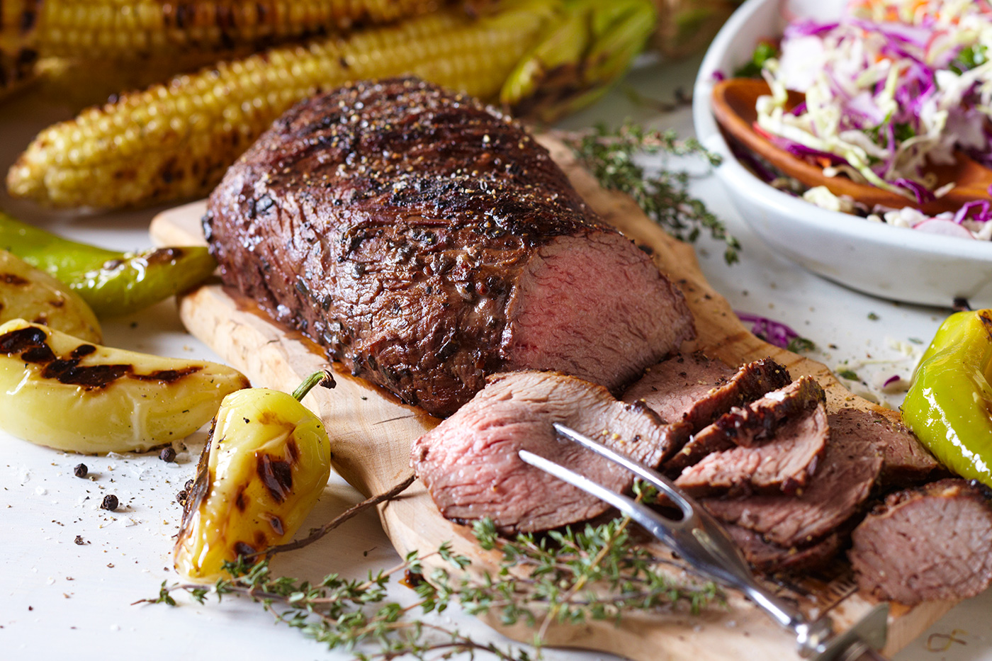 Cut Roast with Fixins